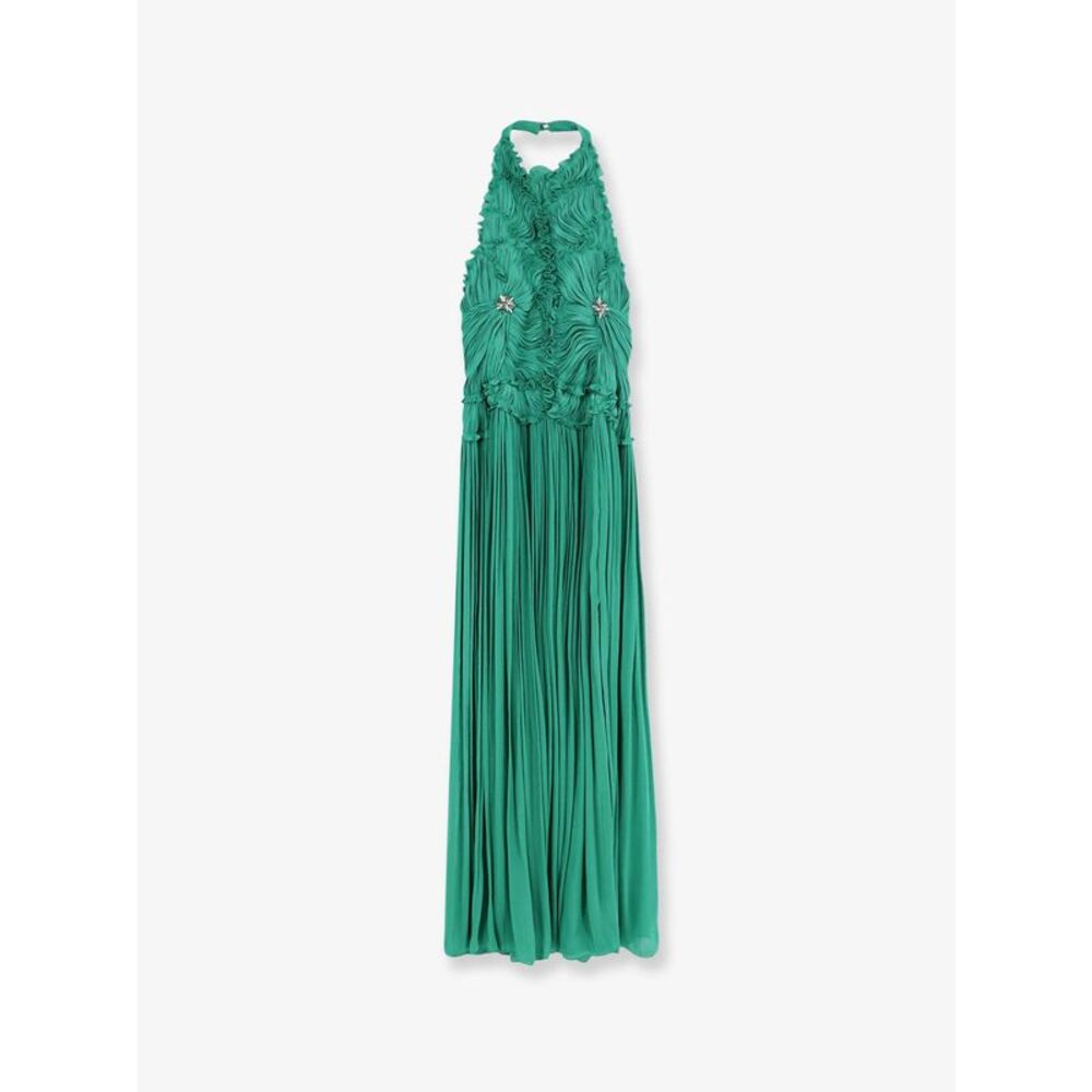 Costarellos Women Lurex Georgette Long Dress